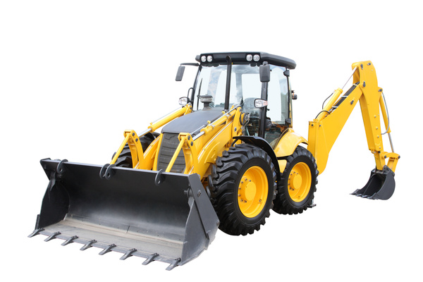 Forklifts and trenchers Stock Photo