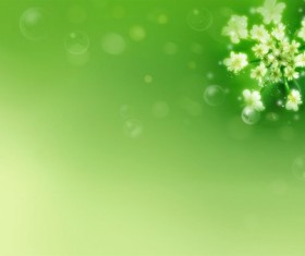 Fresh green flower background Stock Photo