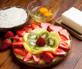 Fruit dessert production Stock Photo