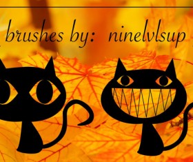 Funky Cat photoshop brushes