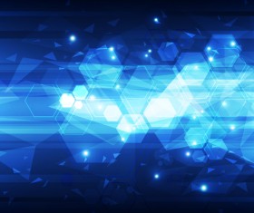 Future technology concept with blue background vector 01