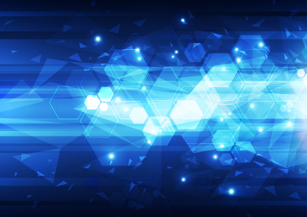 Future technology concept with blue background vector 01