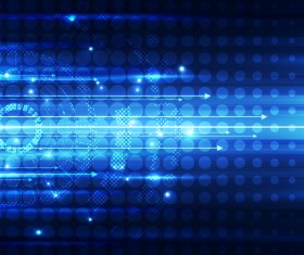 Future technology concept with blue background vector 03