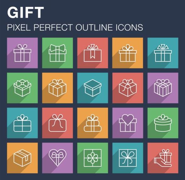 Gift outline icon