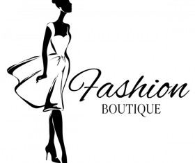 Girl with fashion boutique illustration vector 11