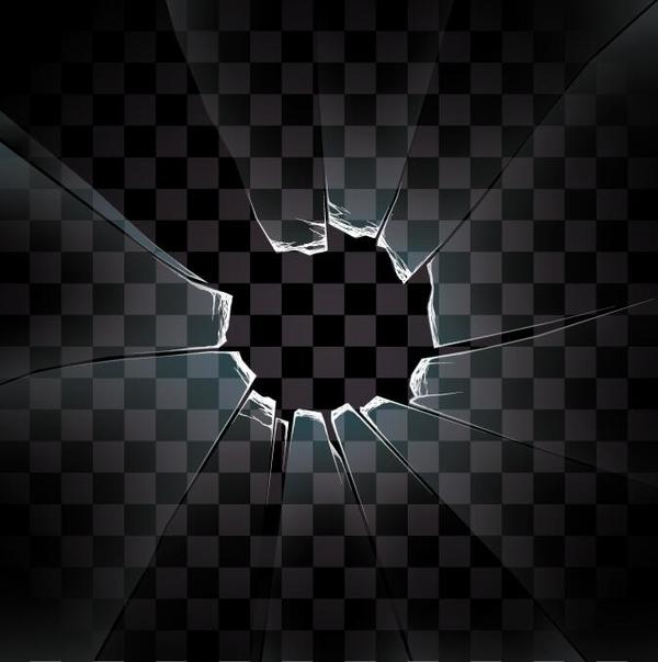 Glass broken background illustration vector 02