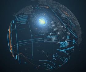 Globalization technology concept vectors background 01
