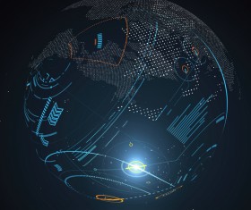 Globalization technology concept vectors background 04