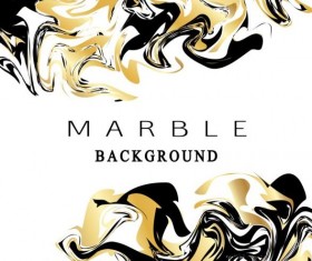 Golden with black marble textured background vector 02