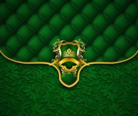 Green luxury floral vector background