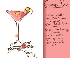 Hand drawn drank poster vectors 02