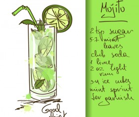 Hand drawn drank poster vectors 03