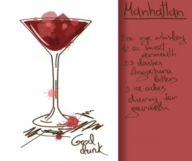 Hand drawn drank poster vectors 06