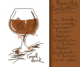 Hand drawn drank poster vectors 07