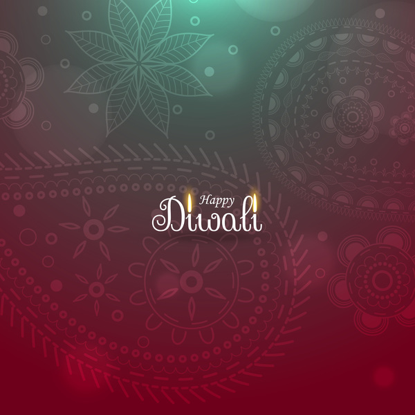 Happy diwali creative vector background