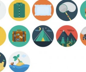 Holiday vintage icons