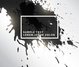 Ink grunge background abstract vector 01