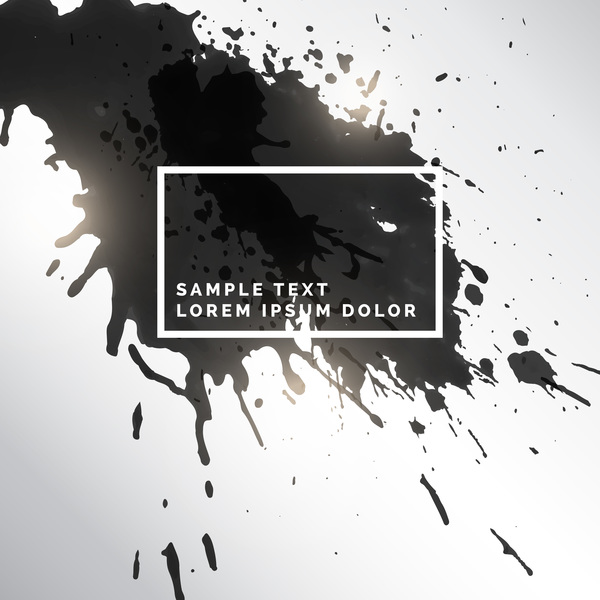 Ink grunge background abstract vector 01