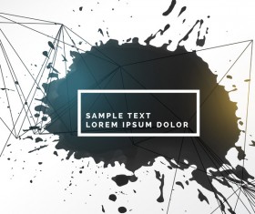 Ink grunge background abstract vector 02
