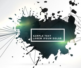 Ink grunge background abstract vector 03