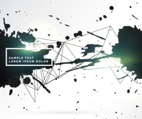 Ink grunge background abstract vector 04