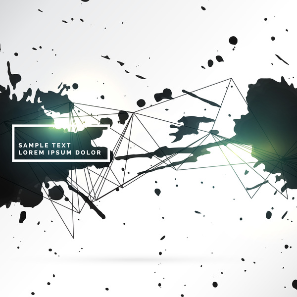 Ink grunge background abstract vector 04