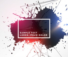 Ink grunge background abstract vector 06