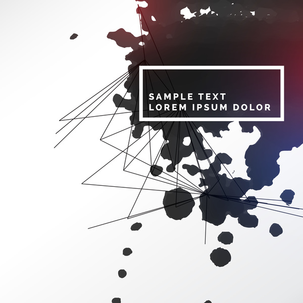 Ink grunge background abstract vector 07