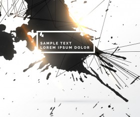 Ink grunge background abstract vector 08