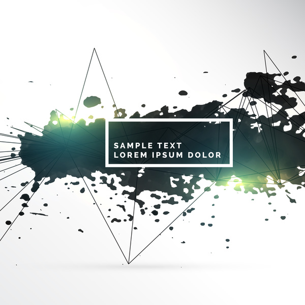 Ink grunge background abstract vector 09