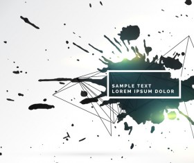 Ink grunge background abstract vector 10