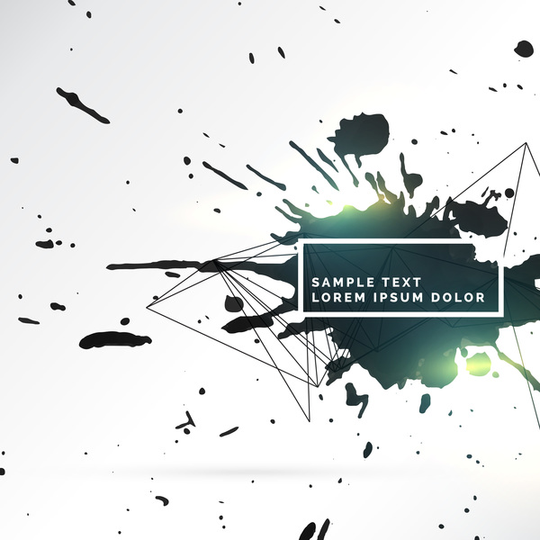 Ink grunge background abstract vector 10