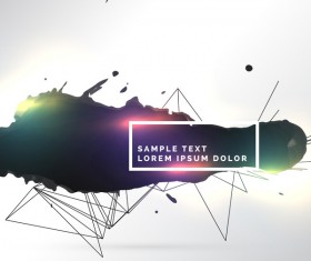 Ink grunge background abstract vector 15