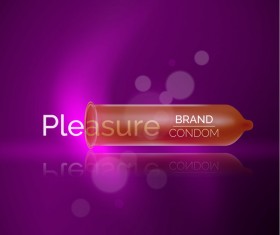 Latex condom poster template vectors 01