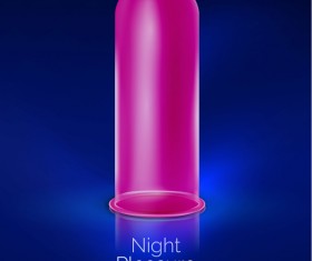 Latex condom poster template vectors 05