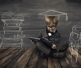 Learning small doctor Stock Photo