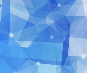 Light blue geometric polygon background vector