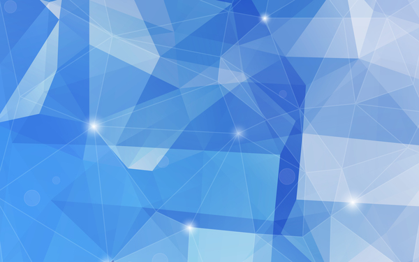 Light blue geometric polygon background vector