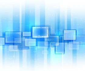 Light blue tech background vector 06