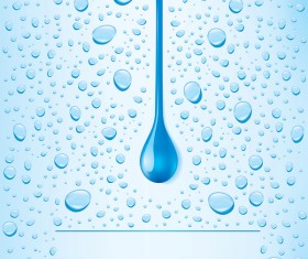 Light blue water droplets vector background material 01 free download