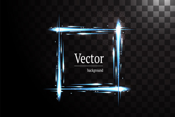 Light effect frame illustration vector 02