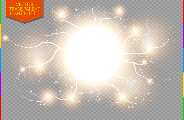 Light transparennt effect illustration vector 06