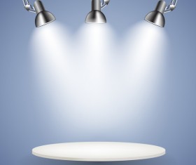 Lighting lamps effect vector background illustration 07