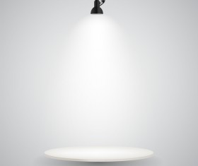 Lighting lamps effect vector background illustration 08