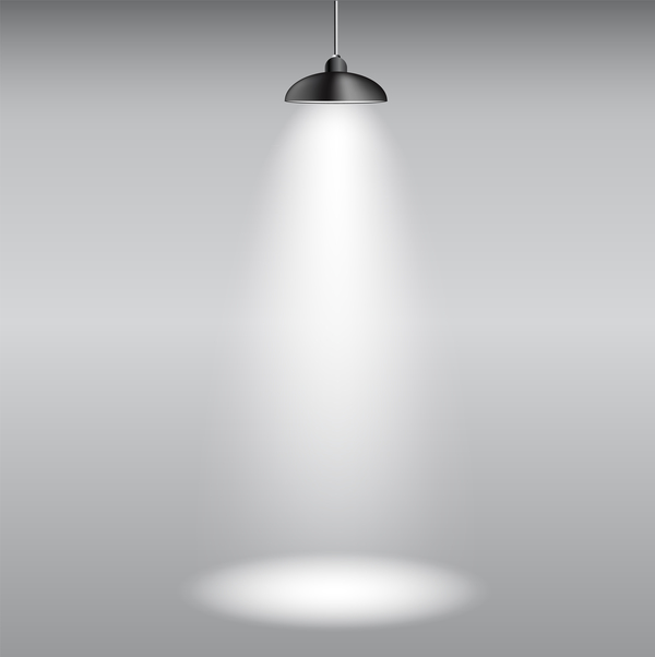 Lighting lamps effect vector background illustration 19