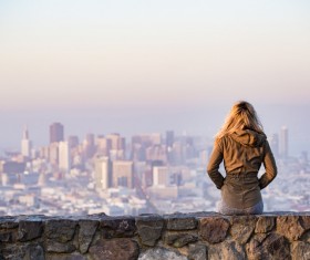 Lonely girls back HD picture