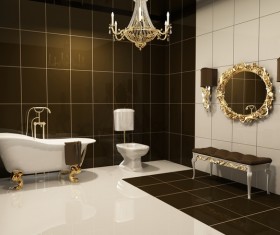 Luxury bathroom design Stock Photo