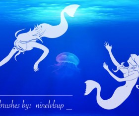 Mermaid photoshop brushes