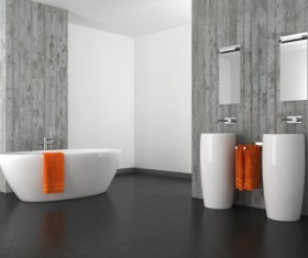 Modern bathroom design Stock Photo 01