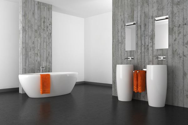 Modern bathroom design Stock Photo 01